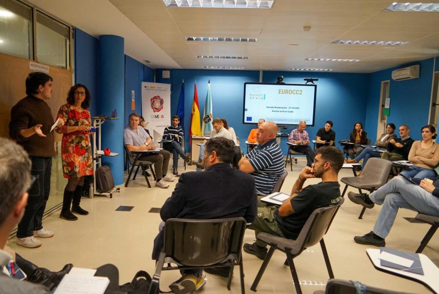 Profesionales de salud e IA analizan en el CESGA los retos y oportunidades para impulsar la inteligencia artificial sanitaria en la Jornada EUROCC2 Profesionales de salud e IA analizan en el CESGA los retos y oportunidades para impulsar la inteligencia artificial sanitaria en la Jornada EUROCC2