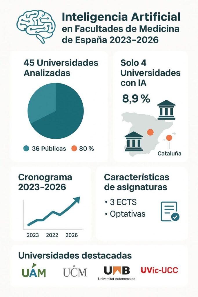 La inteligencia artificial en las facultades de medicina españolas: una asignatura pendiente
