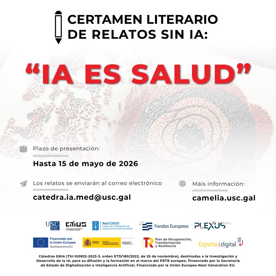 I Certamen literario de relatos sin IA: "IA ES SALUD"